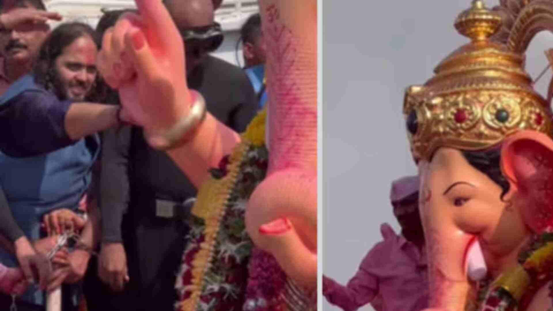 Lalbaugcha Raja’s 20 kg gold crown removed before visarjan