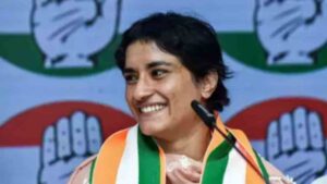 Vinesh Phogat Takes Early Lead Over BJP’s Yogesh Bairagi in Haryana