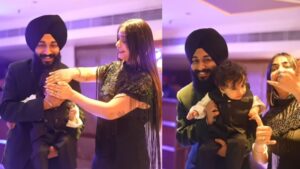 Viral ‘Kulhad Pizza’ Duo Sehaj & Gurpreet Reveal Son Waris’ Face On His Birthday – WATCH