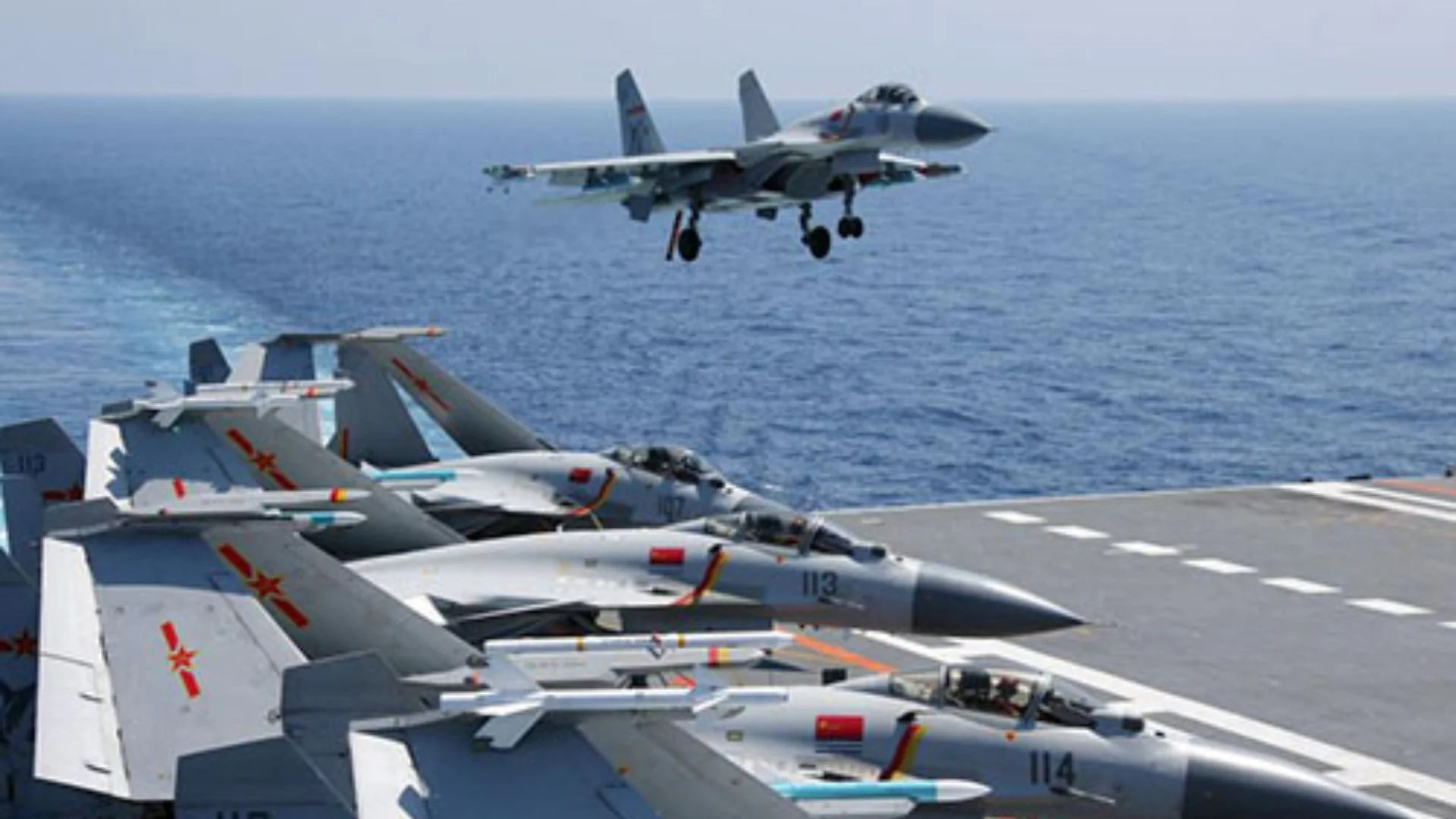 China Tests New Ship-Borne Fighter Jet On Aircraft Carrier Liaoning