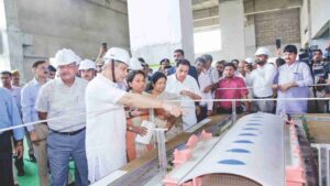 Ashwini Vaishnav reviews redevelopment efforts at Gandhinagar station