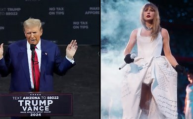 Trump Declares 'HATE' For Taylor Swift After Kamala Harris Endorsement