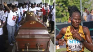 Ugandan Olympian Rebecca Cheptegei Laid To Rest With Military Honors