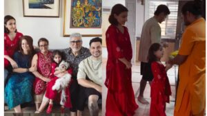 Soha Ali Khan, Kunal Kemmu Celebrate Diwali with Family Temple Visit and Festivities