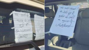 Stolen Delhi SUV Discovered in Rajasthan with Three Notes Reading…