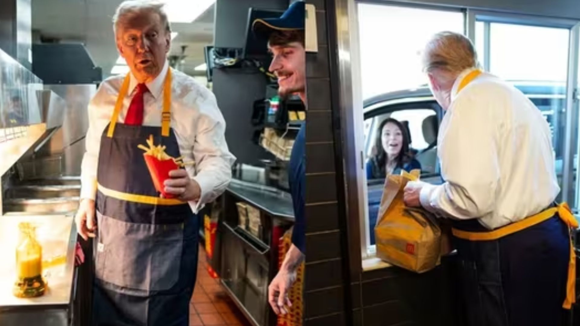 Donald Trump’s McDonald’s Encounter With an Indian Customer Goes Viral : Watch