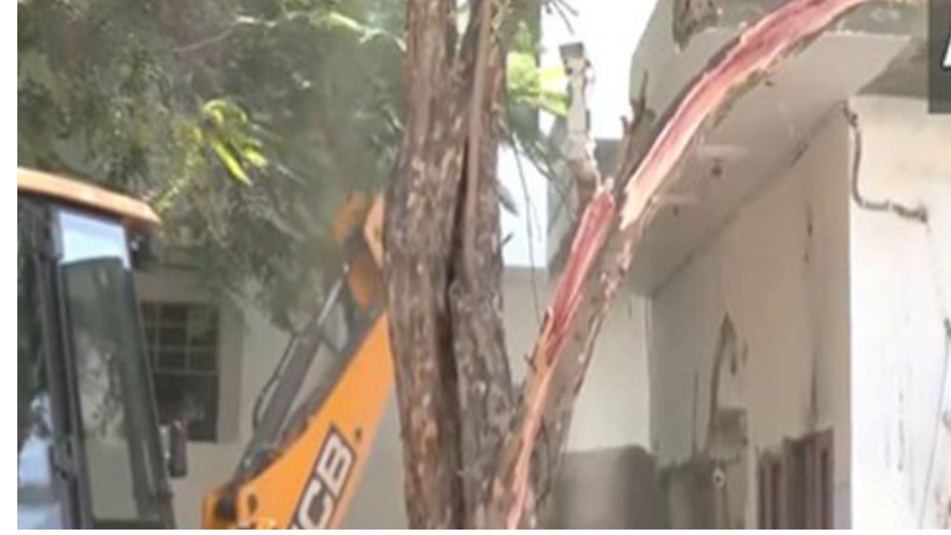 Govt Demolish Illegal House Accused in Temple Stabbing Incident