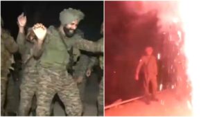 LoC Diwali Celebrations: Indian Soldiers Light Up The Night With Dance And Fireworks |  WATCH