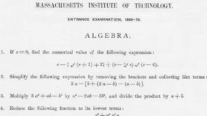 1869 MIT Entrance Exam Goes Viral: Is It Too Easy To Solve?