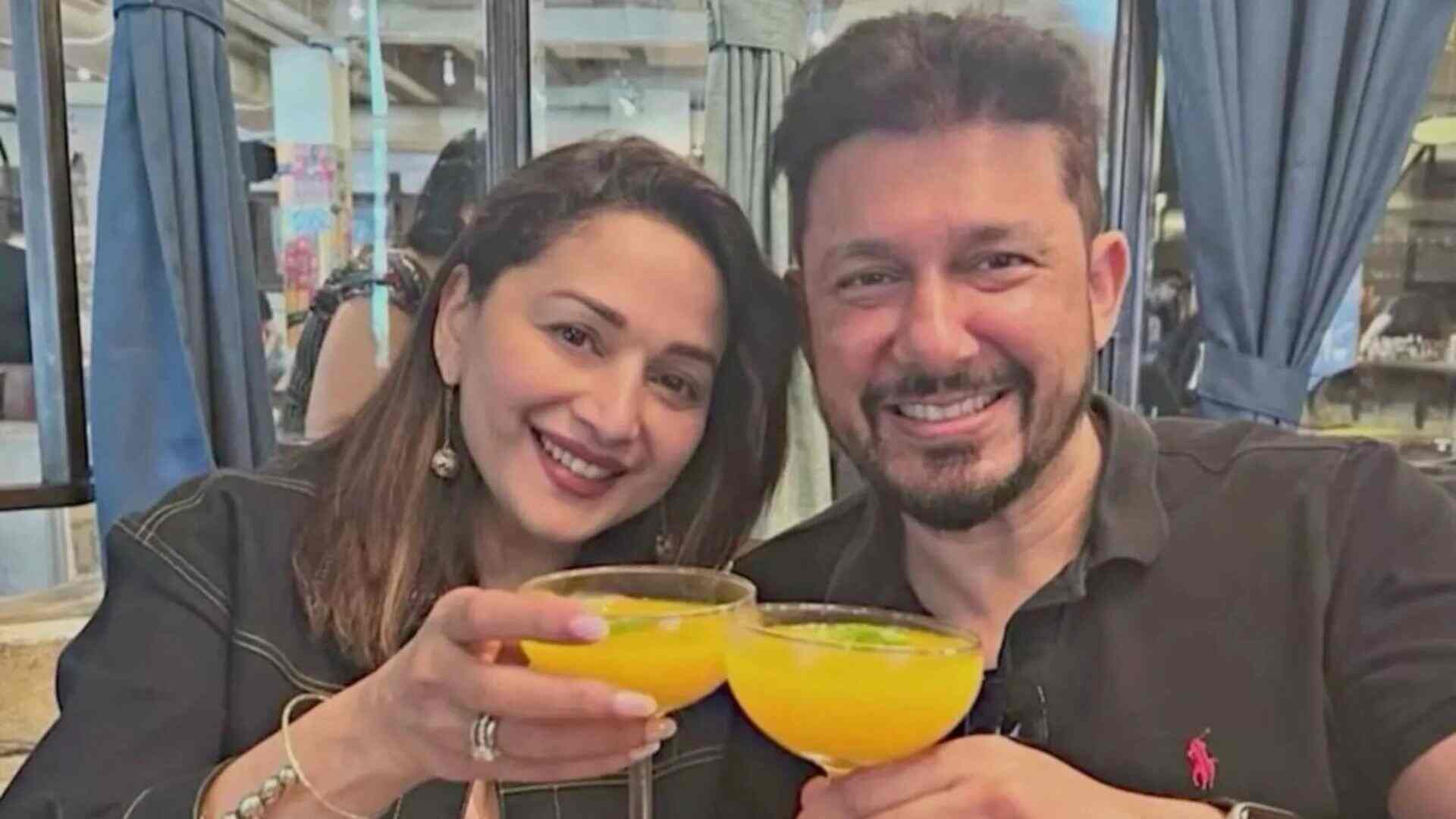 Madhuri Dixit with husband Shriram Nene