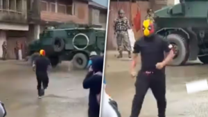 Manipur: Masked Man Mocks Indian Army By Throwing Air Punches | WATCH VIDEO