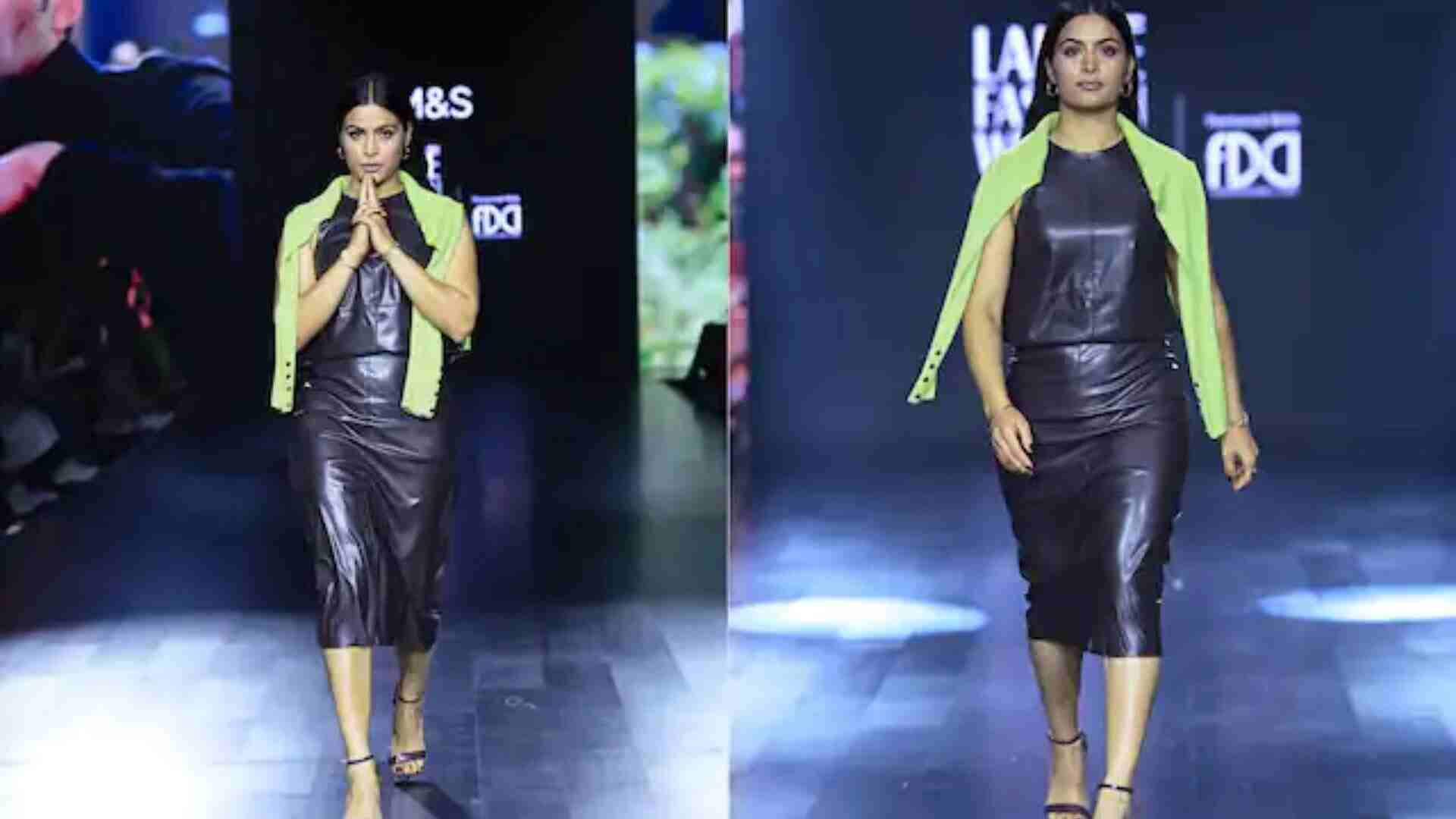 Manu Bhaker at Lakme Fashion Week 2024