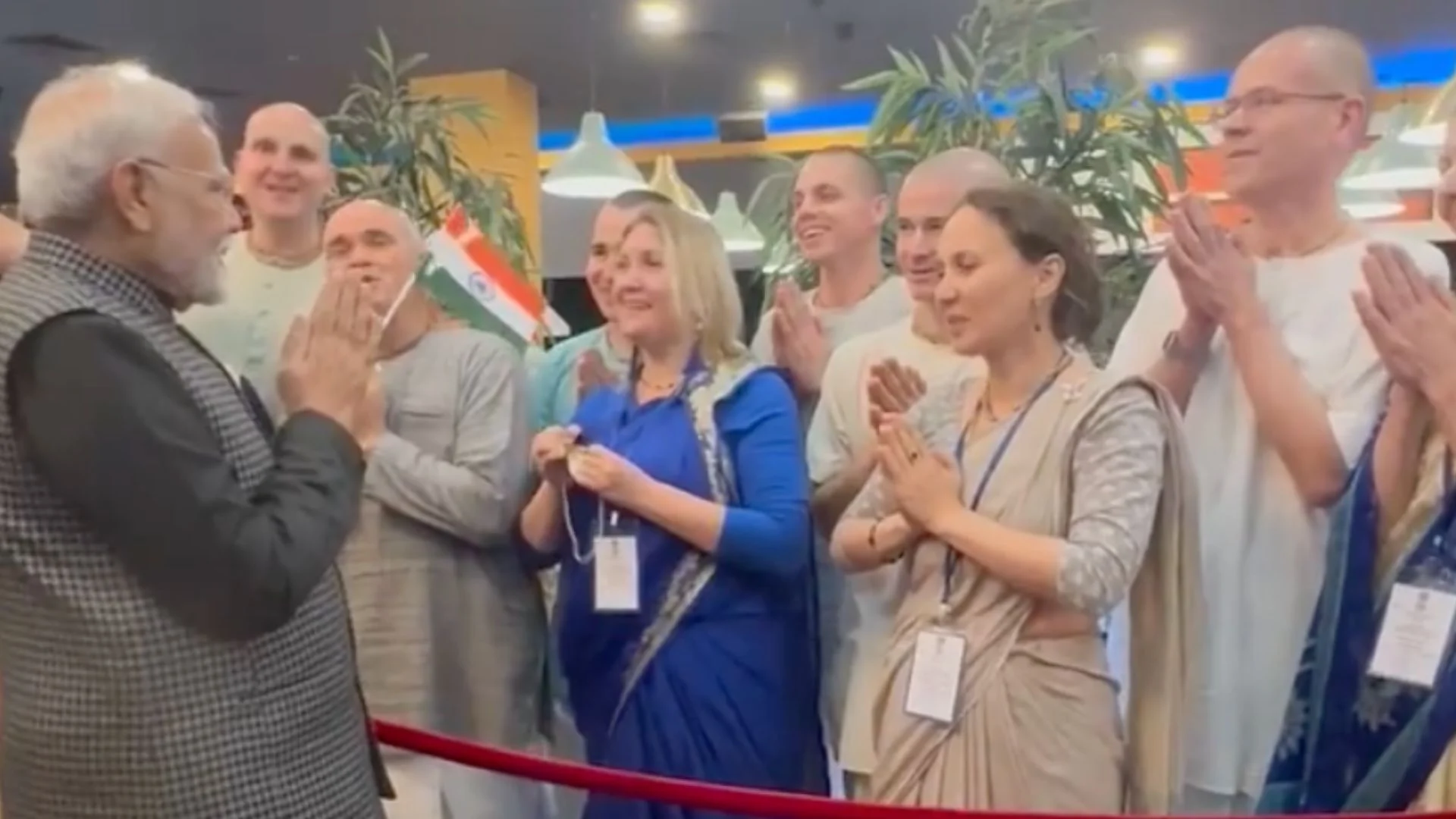 PM Modi Welcomed In Kazan For BRICS Summit By “Hare Ram Hare Krishna” Bhajan| Watch