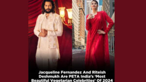 Jacqueline, Riteish Deshmukh Named PETA India’s ‘Most Beautiful Vegetarians’ of 2024