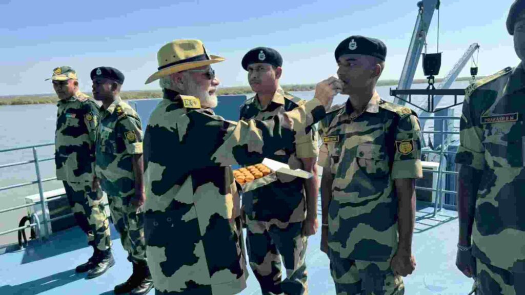 PM Modi celebrates Diwali with Jawans in Kutch