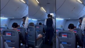 Passengers Step In To Prevent Alleged Assault Mid-Flight On American Airlines | Watch