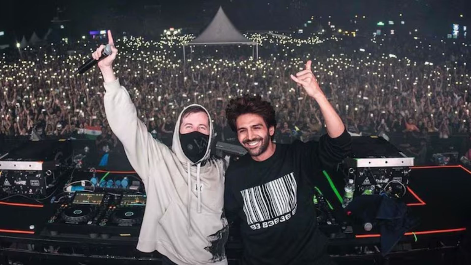 Rooh Baba Meets EDM: Kartik Aaryan Dances To ‘Bhool Bhulaiyaa 3’ Title Track With Alan Walker | VIDEO