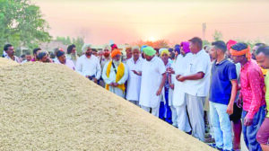 MLA Kuljit Singh Randhawa visited various grain markets of Derabassi