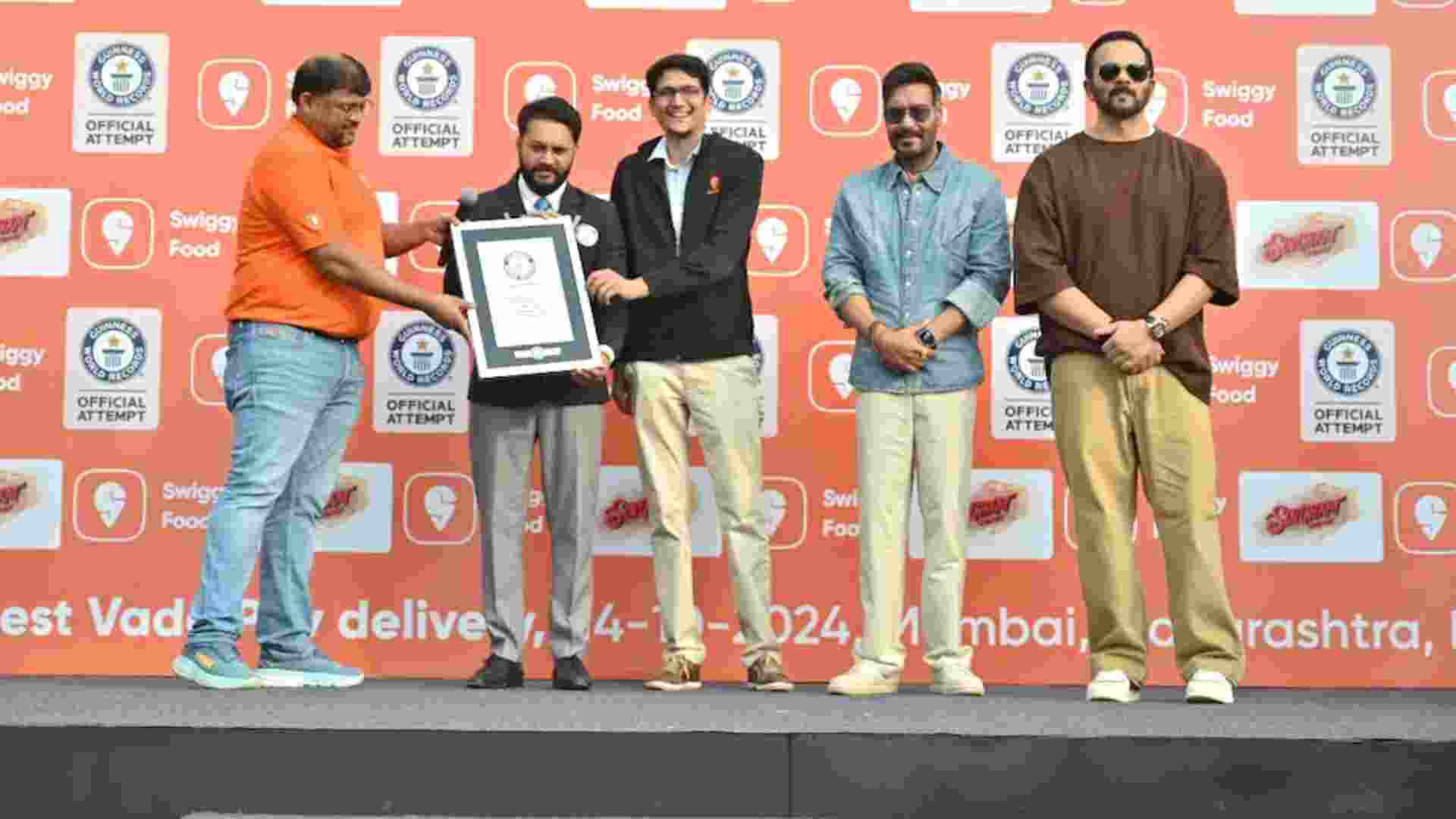 Swiggy Sets Guinness World Record: Delivers Largest Vada Pav Order With 11,000 Units!