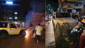 Watch: Thar Owners Attacks Cab, Bang On Windows | Caught On Camera