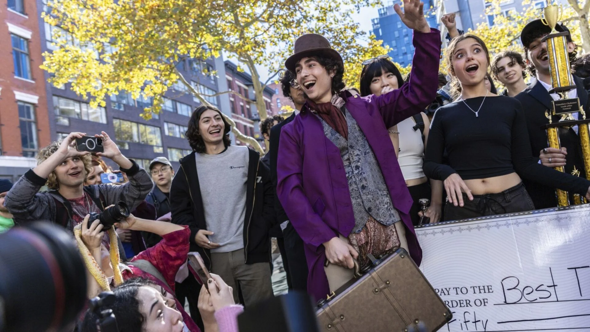 Watch: Timothée Chalamet Stuns Fans At NYC Lookalike Contest With Surprise Visit