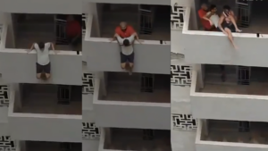 Noida Residents Save Man Dangling From High-Rise In Dramatic Rescue