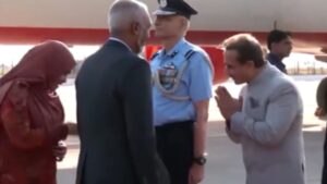 Watch: Maldives President Mohamed Muizzu And First Lady Arrive In Delhi