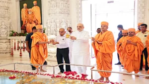 Amit Shah Inaugurates Rs 200 Cr Guest House At Gujarat’s Shree Kashtabhanjan Dev Hanumanji temple