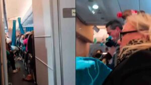 Passengers Screaming as Extreme Turbulence Tosses Them from Seats on Miami Flight | Watch