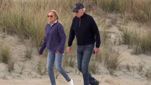 Jill Helps Biden As He Struggles While Walking On Beach, Sparks Health Concerns| Watch