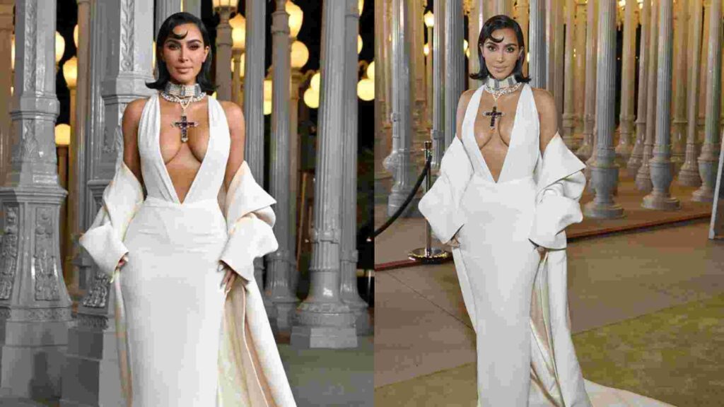 Kim Kardashian wears Princess Diana's cross pendent 