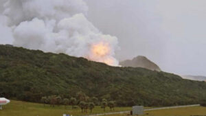 Massive Fire Erupts During Japan’s Rocket Test, Launch Halted | Watch