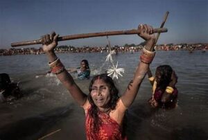 Thousands Flock To Nepal’s Kamala River For Annual Ghost Fair