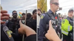 Canada Police Assaulted Hindu Community Beating Them Amid Pro-Khalistan Unrest | Watch