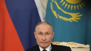 Ukrainian Flag Appears In Place Of Russian Flag During Putin Kazakhstan Visit | Watch