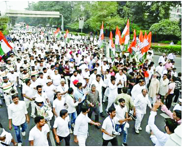 Thousands join Delhi Nyay Yatra for Women’s Justice Day