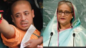 Sheikh Hasina Condemns Hindu Monk’s Arrest, Calls for Immediate Release Amid Protests in Bangladesh