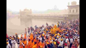 Sikh devotees send sacred scriptures and Palki Sahib to Pakistan on Guru Nanak’s 555th Prakash Purab