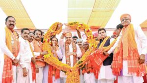 CM Bhajan Lal Sharma targets Congress and BAP in final push for byelections