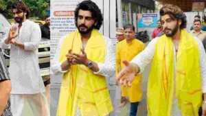 WATCH: Arjun Kapoor Visits Siddhivinayak Temple, Prepares for Villainous Role in *Singham Again*