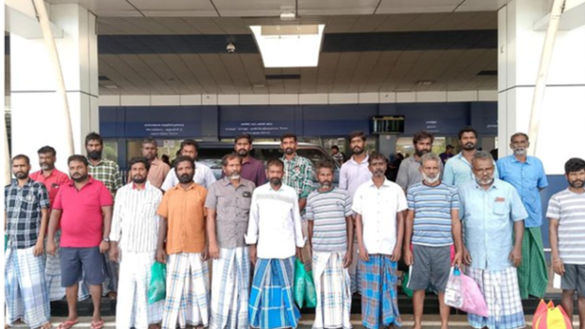 21 Indian Fishermen Return Home After Arrest in Sri Lanka