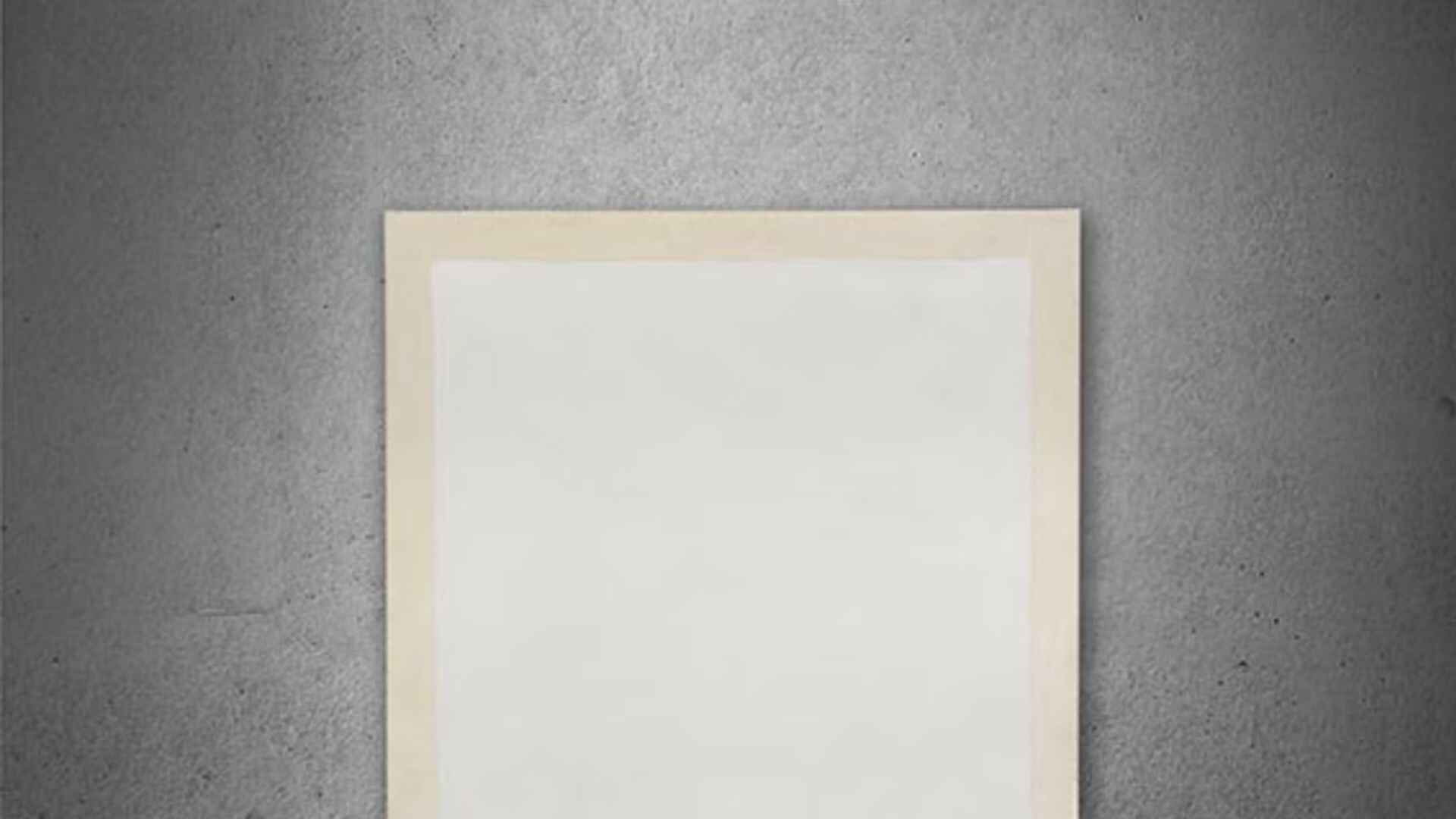 After Banana Art This Blank Canvas Artwork Could Fetch Crores at German Auction