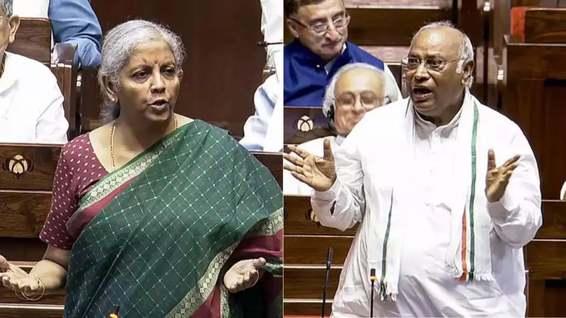 ‘Her English will be good but deeds are not’: Kharge and Sitharaman Engage in Heated Debate Over Constitution in Rajya Sabha| WATCH