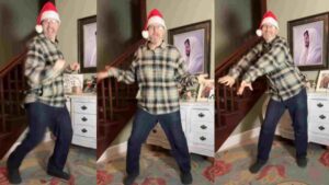 ‘Dancing Dad’ Shakes Up Christmas Spirit: Grooves to ‘Like It’s Christmas’ | WATCH