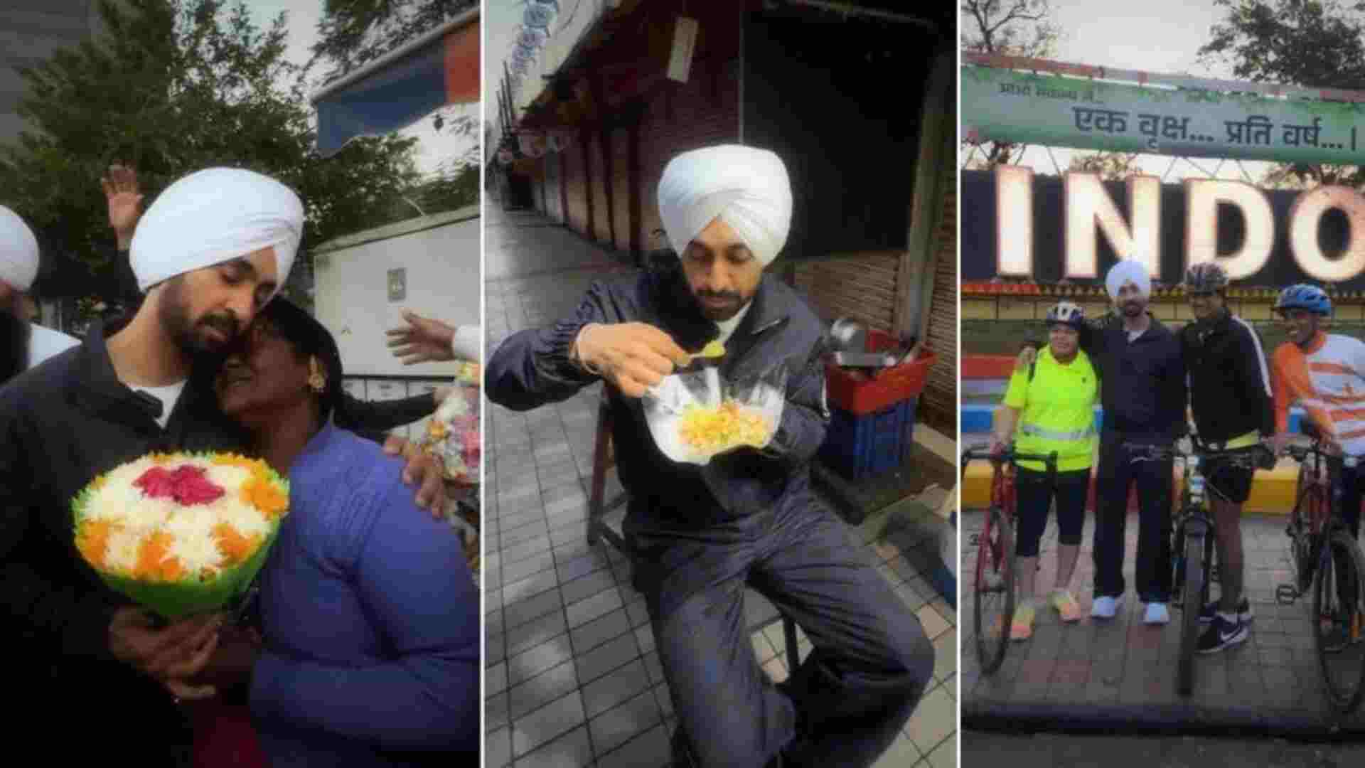 Diljit Dosanjh Enjoys Local 'Indori Poha'