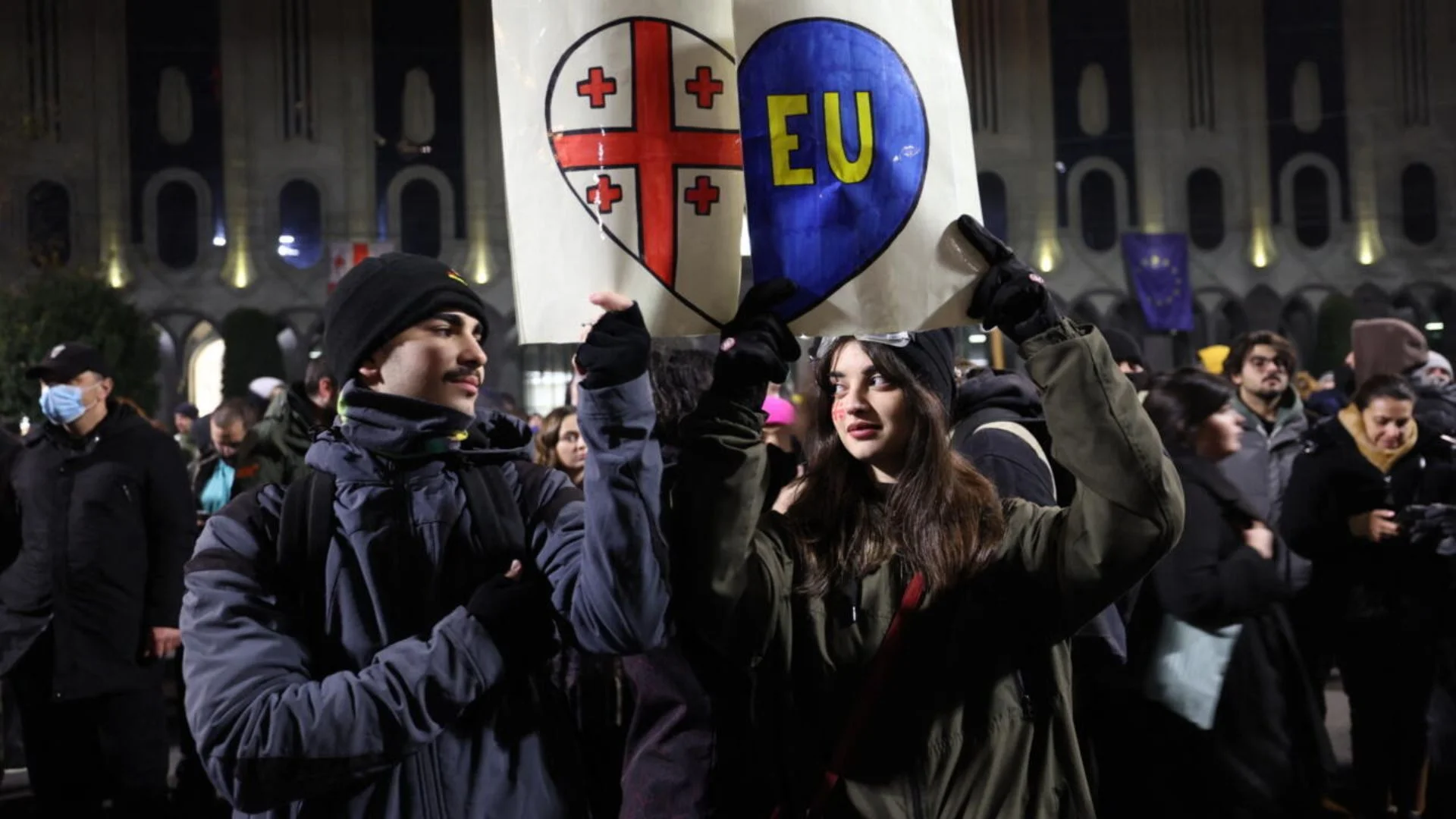 Georgia's President Calls For European Support As Protests Erupt Over Russia Ties