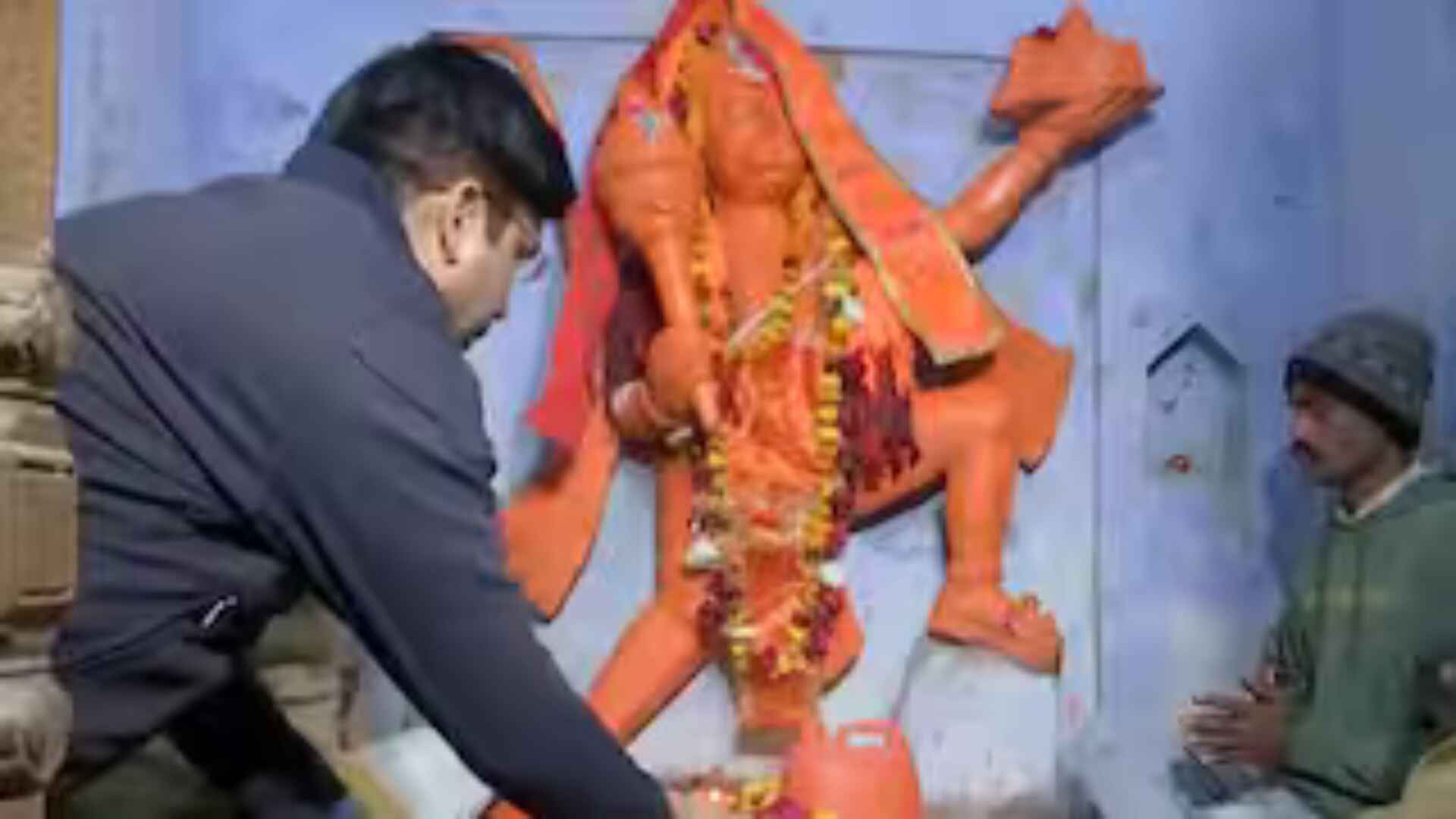 Sambhal: SP, DM Pray At Newly Uncovered Shiv-Hanuman Temple | Watch