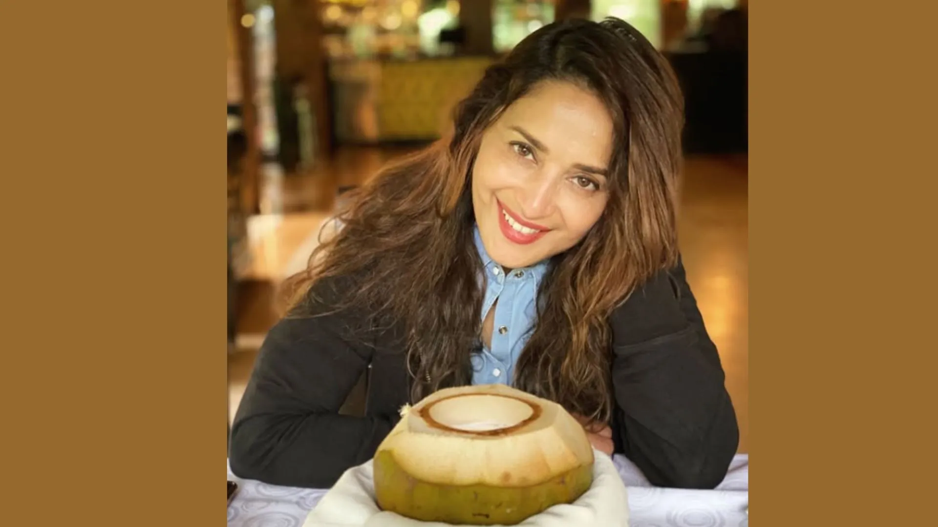 Madhuri Dixit Reveals Her Glowing Skin Secret at 57: The Power of Coconut Water