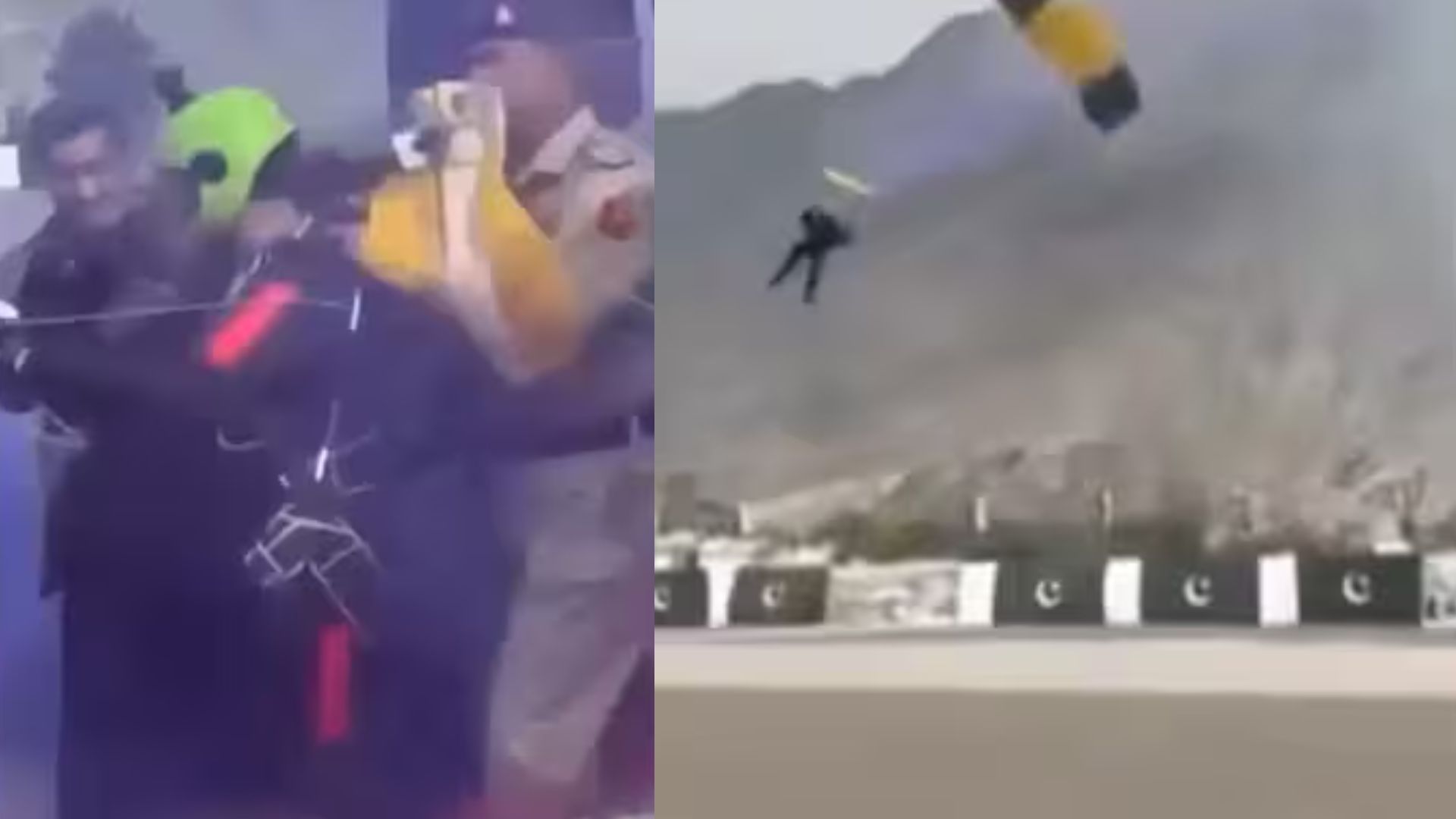 Pakistani Paraglider’s Awkward Landing On Chief Guest Sparks Online Laughter | Watch