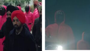 Diljit Dosanjh Welcomed By Squid Game 2 Pink Guards At Chandigarh Airport For Dil-Luminati Tour | Watch